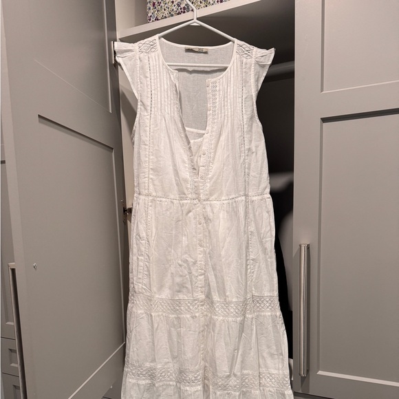 Dex Dresses & Skirts - White Women's Cotton Lace Maxi Dress